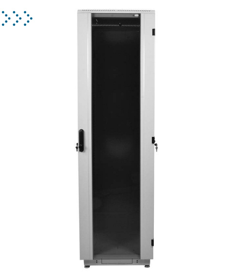 Шкаф телекоммуникационный напольный 42U (800x1000) дверь стекло