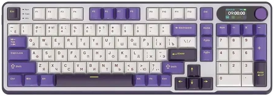 Клавиатура Royal Kludge RK-S98 Brown switch Blackberry