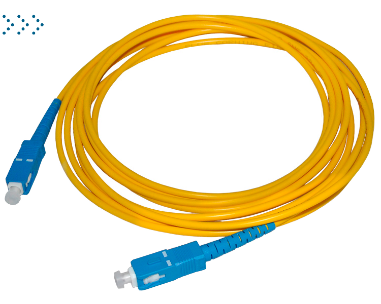 Патч-корд оптический TWT, PVC, симплексный, SC/UPC-SC/UPC, SM OS2, 20 м