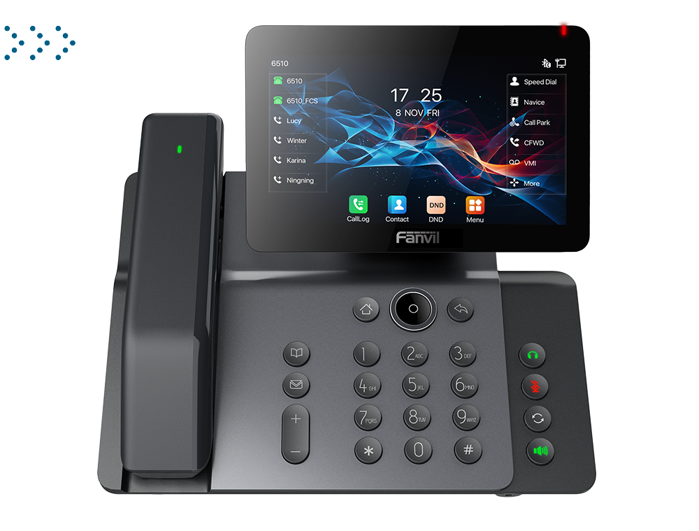 IP телефон Fanvil 6-Party Local Conference
7” Adjustable Screen ( 0° to 40 °)
20 SIP lines
Opus+IPV6 .
116 DSS keys
Built-in Bluetooth 5.0 and 2.4G/5G Wi-Fi          
PSU +POE