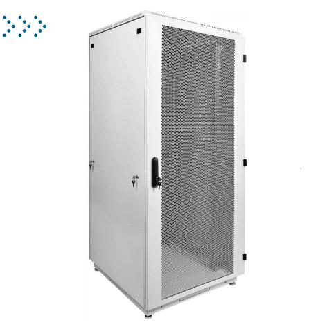 Шкаф телекоммуникационный напольный 42U (800x800) дверь перфорированная