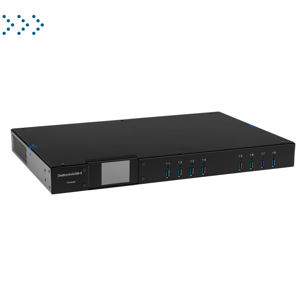 Управляемый USB over IP концентратор на 8 портов USB 3.0 DistKontrolUSB-8