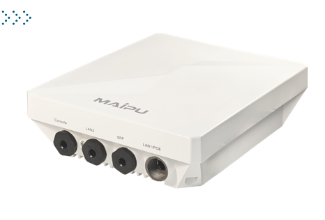 M1 Version:WA2600-726-PTE, Outdoor pole mount Wi-Fi6 802.11a/b/g/n/ac/ax, Dual frequency, dual mode, forwarding performance of the whole device 1.8Gbps, 2:2 MIMO, 500mW AP, inbuilt directional antennas, 1*1000M Combo(RJ45+SFP) interface and 1*1000M RJ45 i