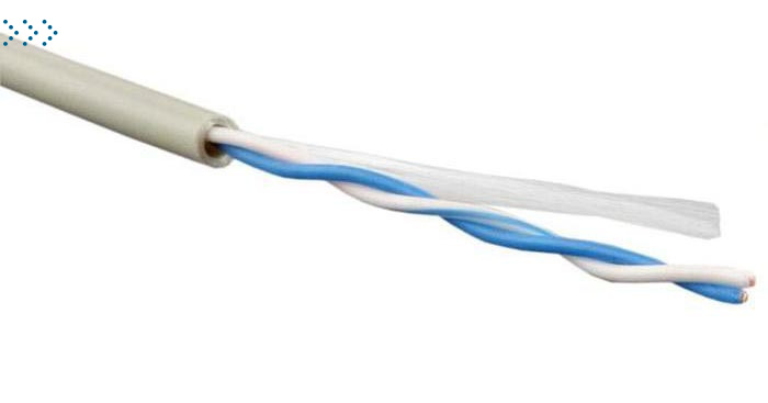 Кабель TWT UTP, 1 пара, Кат.5e, PVC, серый, 305 метров