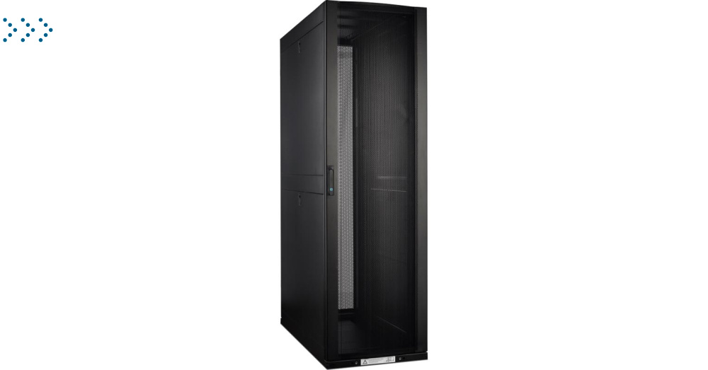 Шкаф LANMASTER DCS 48U 800x1200 мм, с перфорированными дверьми, без боковых панелей, черный
