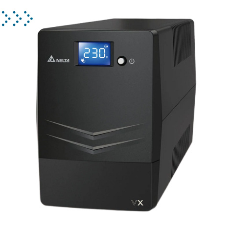 ИБП Agilon VX600-RC (Исполнение Tower, line-interactive, сенсорный экран, 600 ВА/360 Вт, встроенная АКБ (1 элемент 12В/7Ач). Защита по входу: автомат. Разъемы: 4xIEC C13. 101x300x142 (ШхГхВ мм), 4,4 кг)
