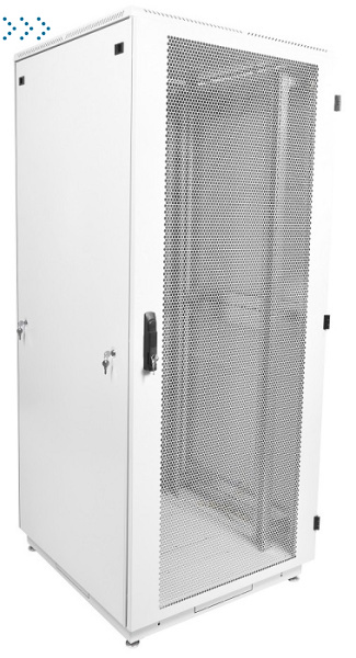 Шкаф телекоммуникационный напольный 42U (800x800) дверь перфорированная 2 шт.