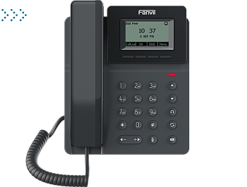 IP телефон Fanvil 132*64 2.3-inch Dot-matrix display, 6-Party Local Conference, HD voice, 2 SIP lines, 4 Line key, Opus+IPV6, PSU
