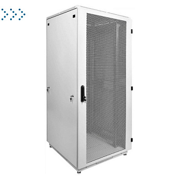 Шкаф телекоммуникационный напольный 42U (600x800) дверь перфорированная 2 шт.