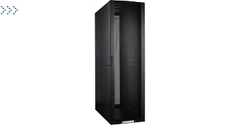 Шкаф LANMASTER DCS 48U 800x1200 мм, с перфорированными дверьми, без боковых панелей, черный
