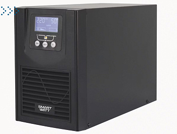 Источник бесперебойного питания SMARTWATT UPS MASTER IEC 3kVA. Онлайн, мощность 3000/2700 ВА/Вт, напольный, LCD дисплей, IEC13 - 6 шт., встроенные АКБ