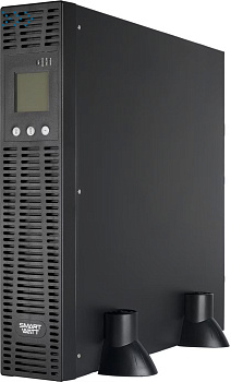 Источник бесперебойного питания SMARTWATT UPS SECURE IEC 2kVA. Онлайн, мощность 2000/1800 ВА/Вт, стоечный/напольный, LCD дисплей, IEC13 - 6 шт., встроенные АКБ