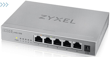 Мультигигабитный коммутатор Zyxel MG-105, 5x1/2,5GE, настольный, бесшумный